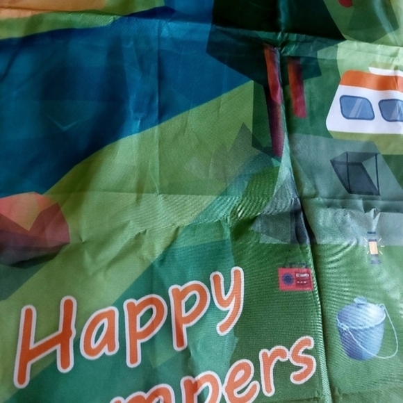 ⭐️5/$25 Large Durable RV‎ Outdoor "Happy Camper" Garden Flag - Picture 5 of 5